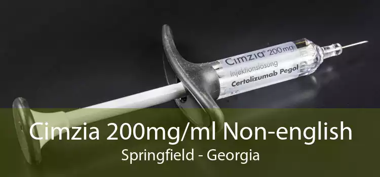 Cimzia 200mg/ml Non-english Springfield - Georgia