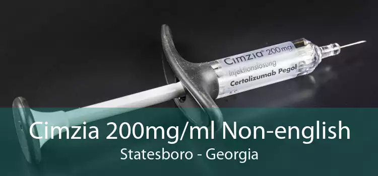 Cimzia 200mg/ml Non-english Statesboro - Georgia