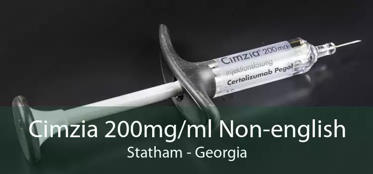 Cimzia 200mg/ml Non-english Statham - Georgia