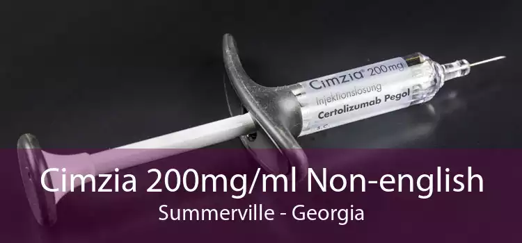 Cimzia 200mg/ml Non-english Summerville - Georgia