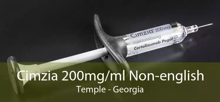Cimzia 200mg/ml Non-english Temple - Georgia