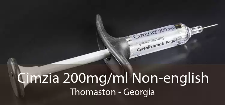Cimzia 200mg/ml Non-english Thomaston - Georgia