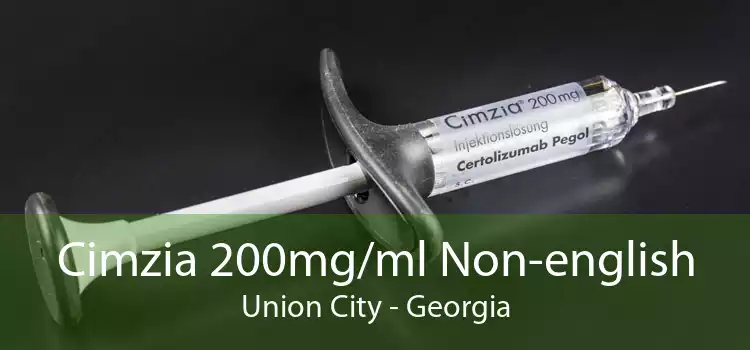 Cimzia 200mg/ml Non-english Union City - Georgia