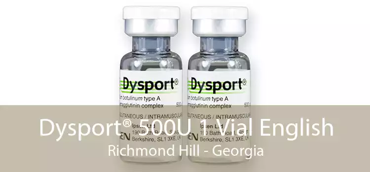 Dysport® 500U 1 Vial English Richmond Hill - Georgia