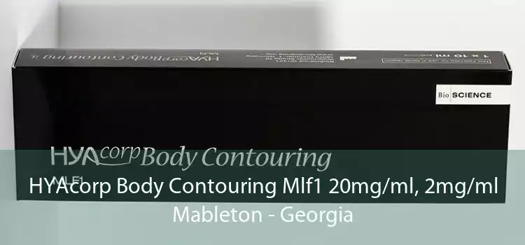 HYAcorp Body Contouring Mlf1 20mg/ml, 2mg/ml Mableton - Georgia