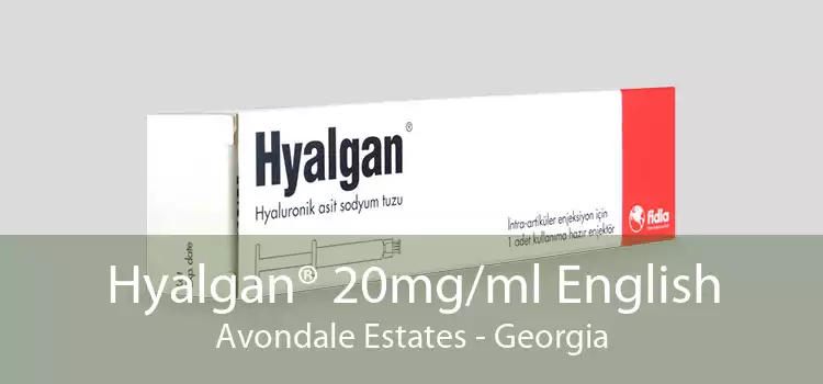 Hyalgan® 20mg/ml English Avondale Estates - Georgia