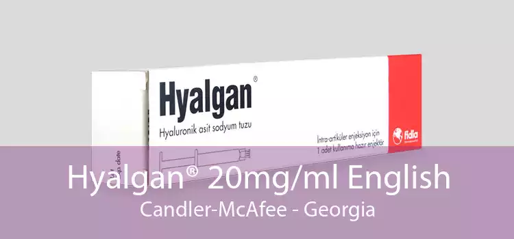 Hyalgan® 20mg/ml English Candler-McAfee - Georgia