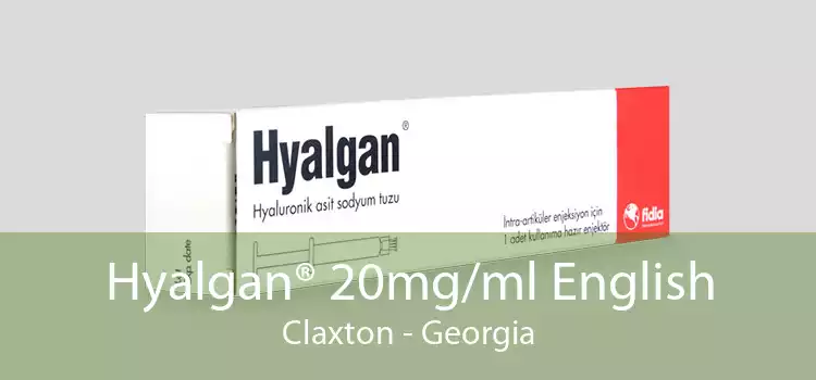 Hyalgan® 20mg/ml English Claxton - Georgia