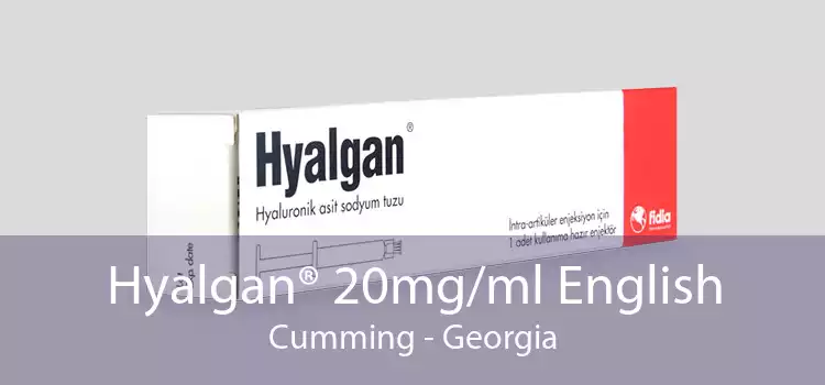 Hyalgan® 20mg/ml English Cumming - Georgia