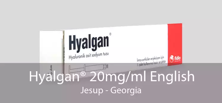 Hyalgan® 20mg/ml English Jesup - Georgia