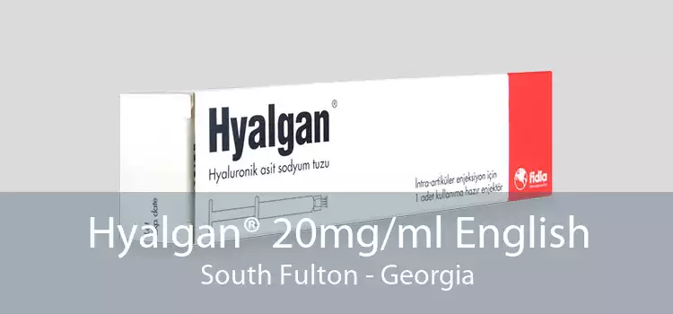 Hyalgan® 20mg/ml English South Fulton - Georgia