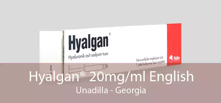 Hyalgan® 20mg/ml English Unadilla - Georgia