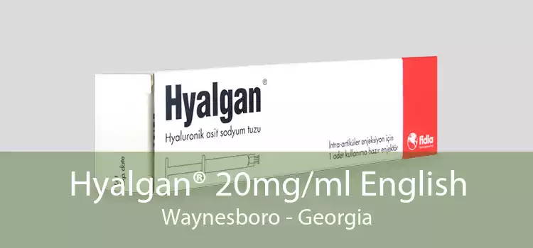 Hyalgan® 20mg/ml English Waynesboro - Georgia
