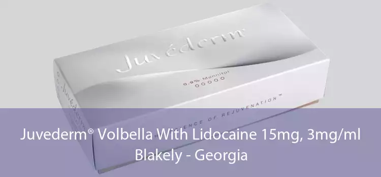Juvederm® Volbella With Lidocaine 15mg, 3mg/ml Blakely - Georgia