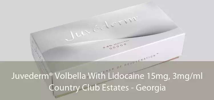 Juvederm® Volbella With Lidocaine 15mg, 3mg/ml Country Club Estates - Georgia