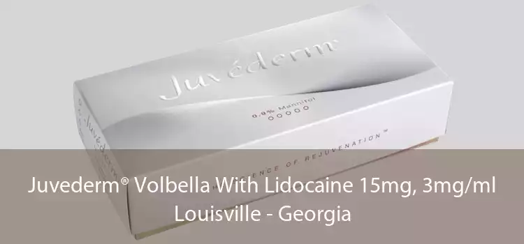 Juvederm® Volbella With Lidocaine 15mg, 3mg/ml Louisville - Georgia