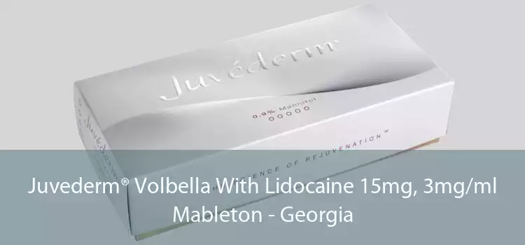 Juvederm® Volbella With Lidocaine 15mg, 3mg/ml Mableton - Georgia