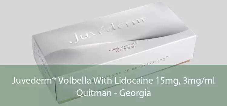 Juvederm® Volbella With Lidocaine 15mg, 3mg/ml Quitman - Georgia