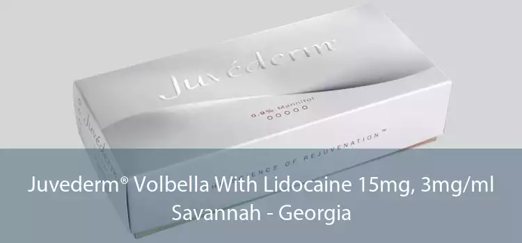 Juvederm® Volbella With Lidocaine 15mg, 3mg/ml Savannah - Georgia