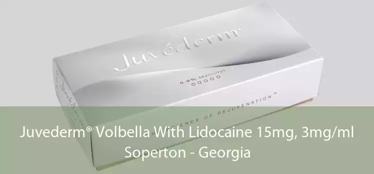 Juvederm® Volbella With Lidocaine 15mg, 3mg/ml Soperton - Georgia