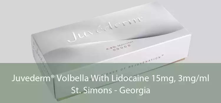 Juvederm® Volbella With Lidocaine 15mg, 3mg/ml St. Simons - Georgia