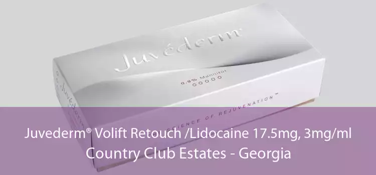 Juvederm® Volift Retouch /Lidocaine 17.5mg, 3mg/ml Country Club Estates - Georgia