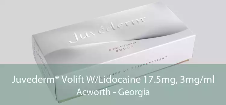 Juvederm® Volift W/Lidocaine 17.5mg, 3mg/ml Acworth - Georgia