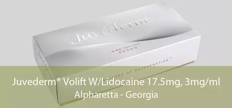 Juvederm® Volift W/Lidocaine 17.5mg, 3mg/ml Alpharetta - Georgia