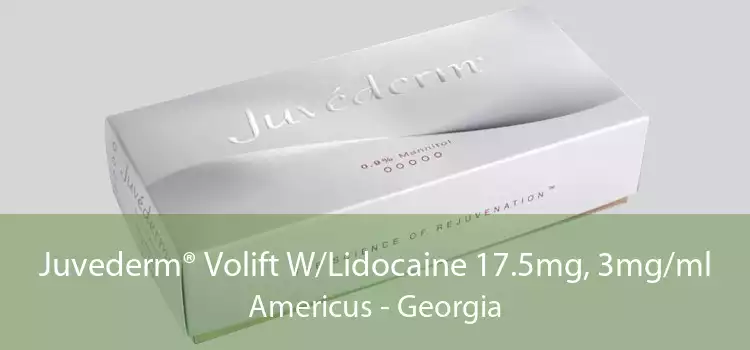 Juvederm® Volift W/Lidocaine 17.5mg, 3mg/ml Americus - Georgia