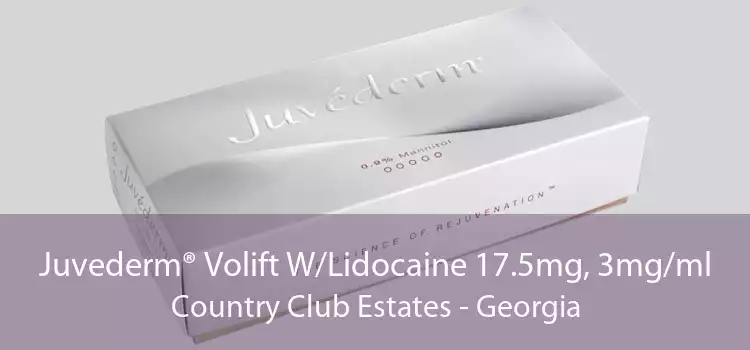 Juvederm® Volift W/Lidocaine 17.5mg, 3mg/ml Country Club Estates - Georgia