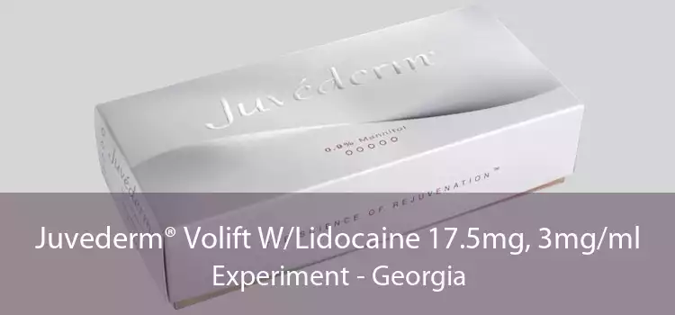 Juvederm® Volift W/Lidocaine 17.5mg, 3mg/ml Experiment - Georgia