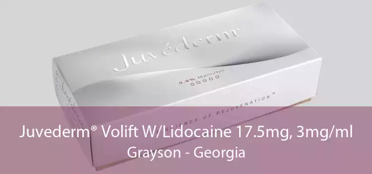 Juvederm® Volift W/Lidocaine 17.5mg, 3mg/ml Grayson - Georgia