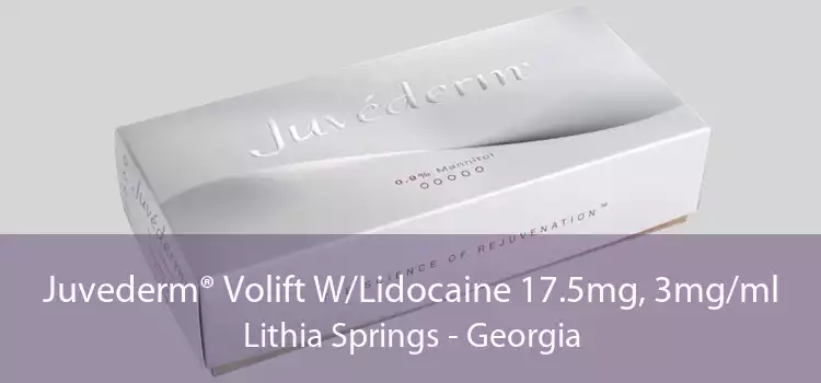 Juvederm® Volift W/Lidocaine 17.5mg, 3mg/ml Lithia Springs - Georgia