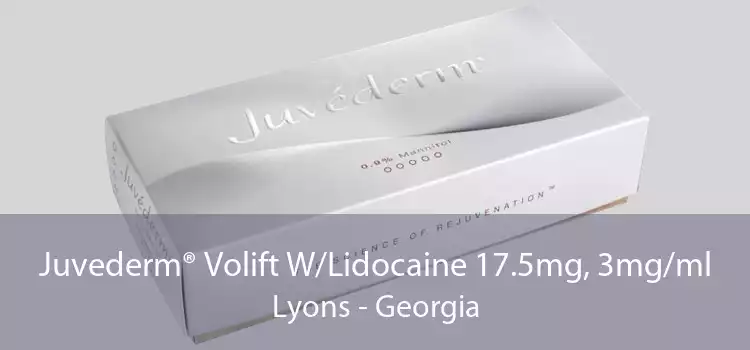 Juvederm® Volift W/Lidocaine 17.5mg, 3mg/ml Lyons - Georgia