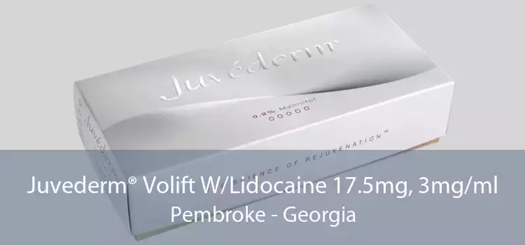 Juvederm® Volift W/Lidocaine 17.5mg, 3mg/ml Pembroke - Georgia