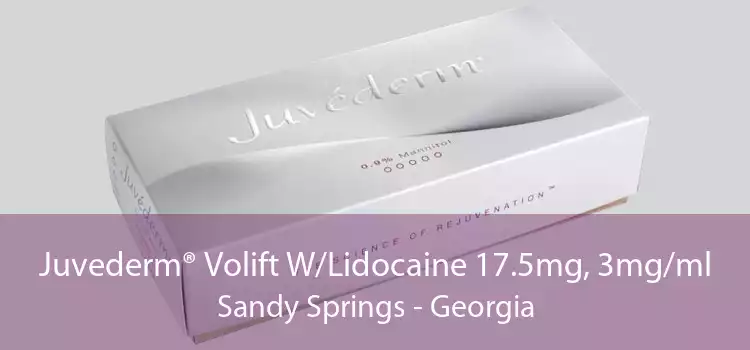 Juvederm® Volift W/Lidocaine 17.5mg, 3mg/ml Sandy Springs - Georgia