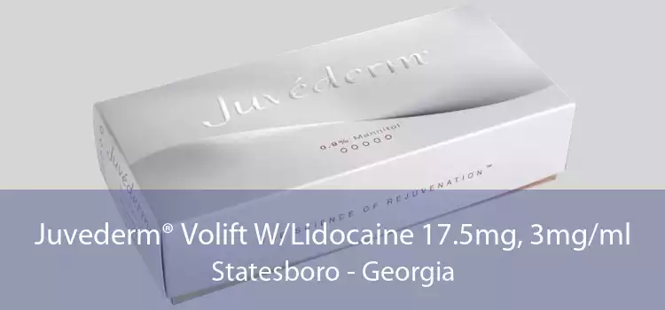 Juvederm® Volift W/Lidocaine 17.5mg, 3mg/ml Statesboro - Georgia