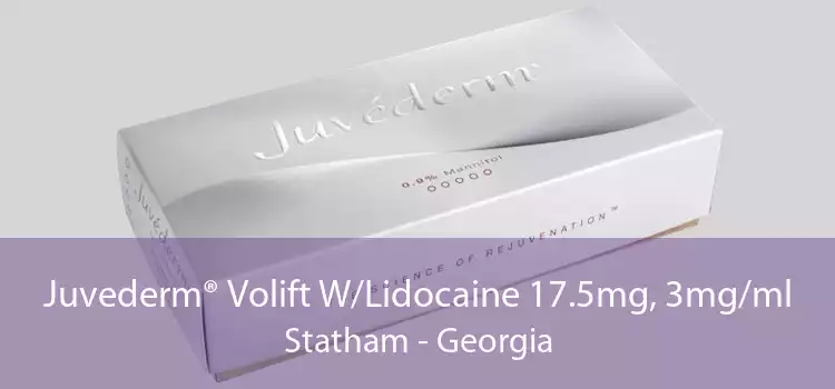 Juvederm® Volift W/Lidocaine 17.5mg, 3mg/ml Statham - Georgia