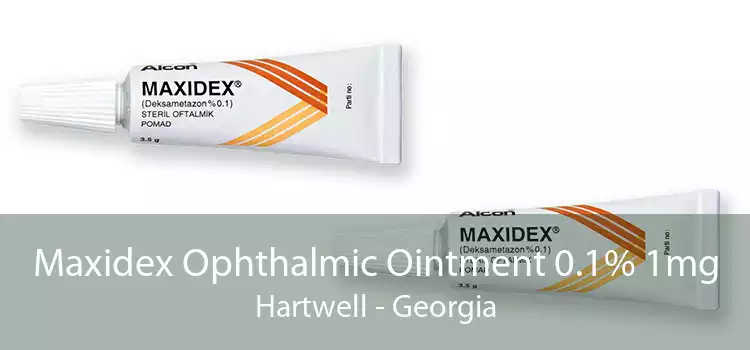 Maxidex Ophthalmic Ointment 0.1% 1mg Hartwell - Georgia