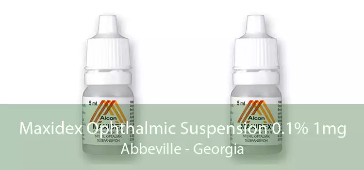 Maxidex Ophthalmic Suspension 0.1% 1mg Abbeville - Georgia