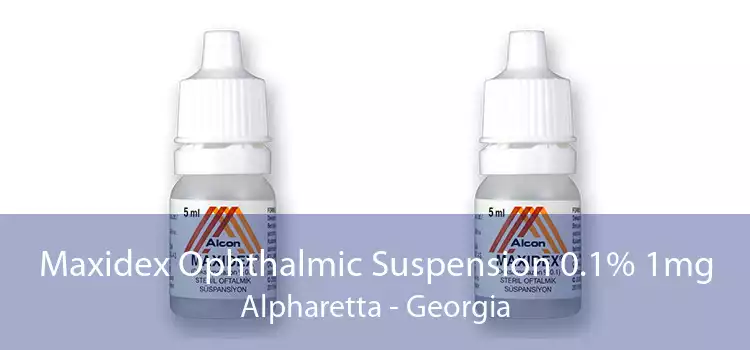 Maxidex Ophthalmic Suspension 0.1% 1mg Alpharetta - Georgia