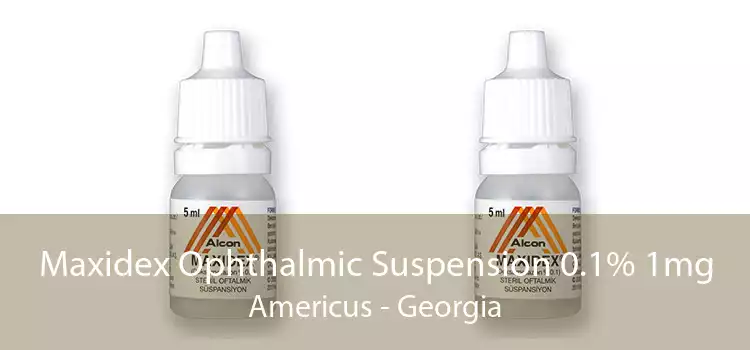 Maxidex Ophthalmic Suspension 0.1% 1mg Americus - Georgia