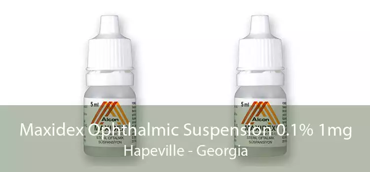 Maxidex Ophthalmic Suspension 0.1% 1mg Hapeville - Georgia