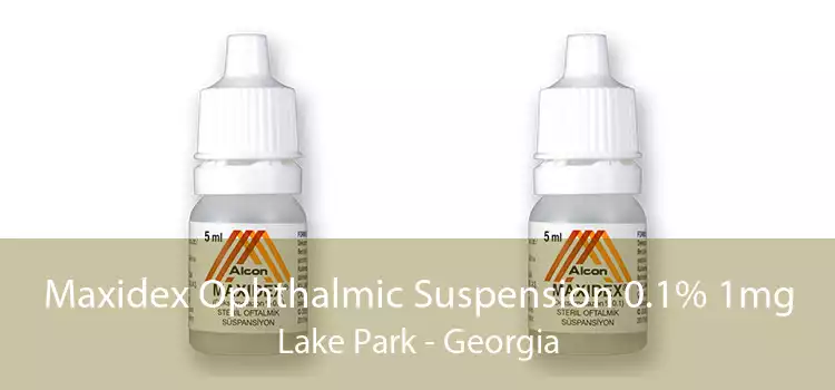 Maxidex Ophthalmic Suspension 0.1% 1mg Lake Park - Georgia