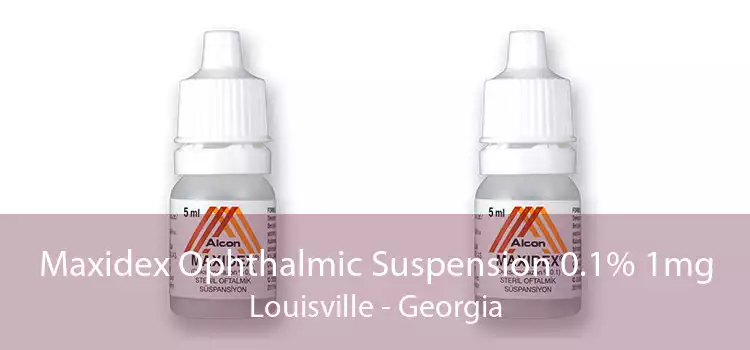 Maxidex Ophthalmic Suspension 0.1% 1mg Louisville - Georgia