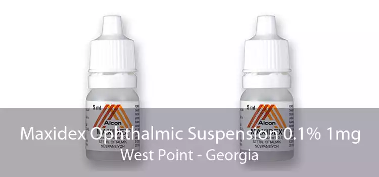 Maxidex Ophthalmic Suspension 0.1% 1mg West Point - Georgia