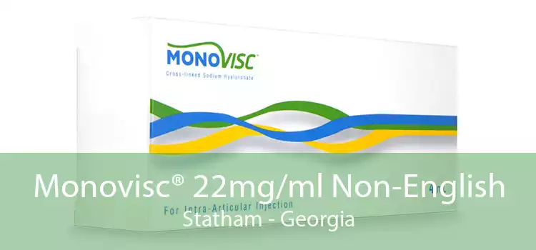Monovisc® 22mg/ml Non-English Statham - Georgia