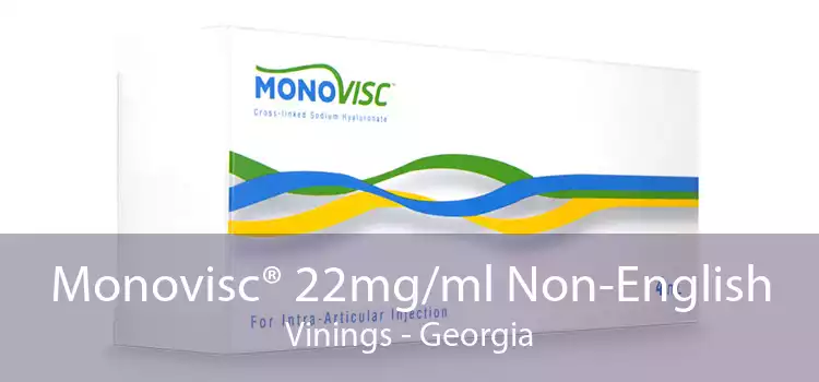 Monovisc® 22mg/ml Non-English Vinings - Georgia