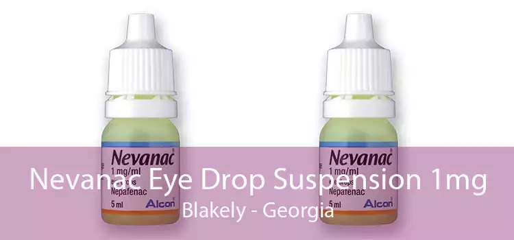 Nevanac Eye Drop Suspension 1mg Blakely - Georgia