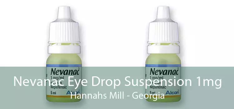 Nevanac Eye Drop Suspension 1mg Hannahs Mill - Georgia